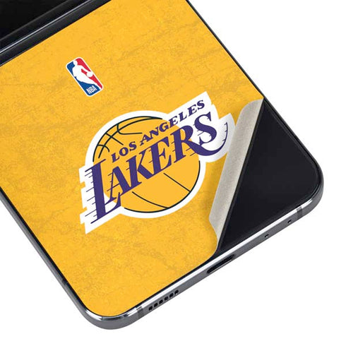 NBA Los Angeles Lakers Distressed Galaxy Z Flip5 5G Skin